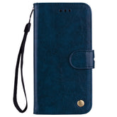Business Style Oil Wax Texture Horizontal Flip Leather Case for Galaxy A6 (2018), with Holder & Card Slots & Wallet
